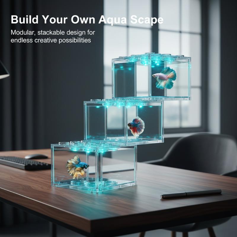 Aquarium Fish Games - Mini Size Acrylic Fish Tank Stackable