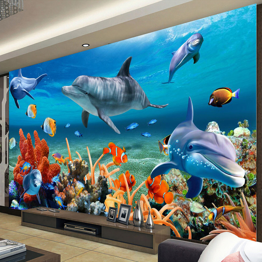 beibehang Custom 3D Mural Wall - Aquarium Fish Live Wallpaper recensie en prijs