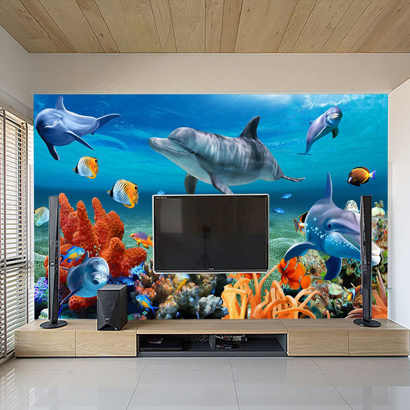beibehang Custom 3D Mural Wall - Aquarium Fish Live Wallpaper recensie en prijs
