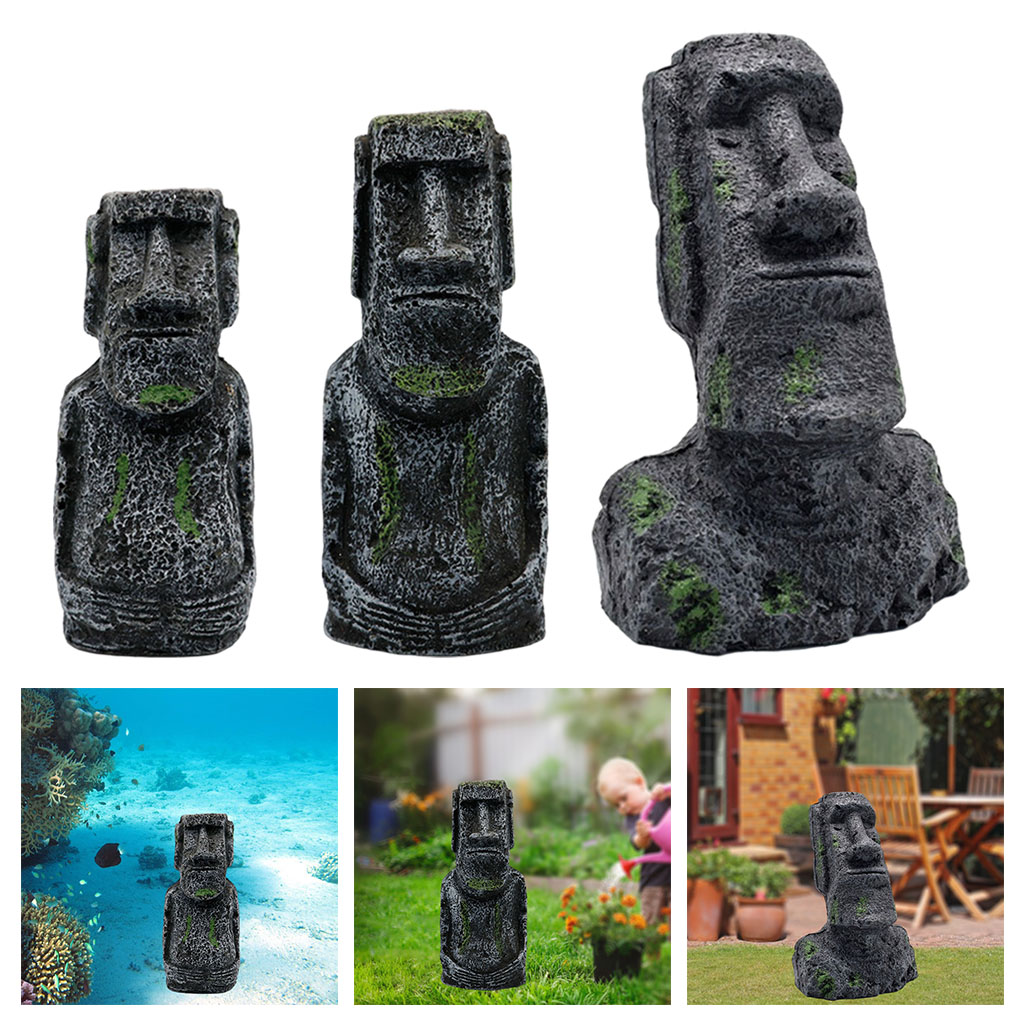 Aquarium Moai Statues Easter I - Aquarium Fish Pot recensie en prijs