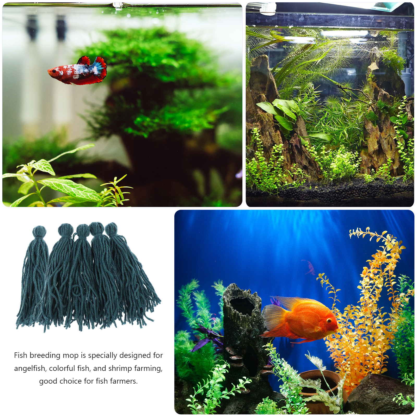 5pcs Fish Breeding Mop Spawnin - Aquarium Fish Reproduction recensie en prijs