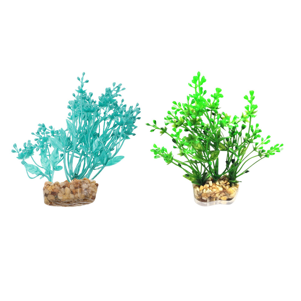 2Pcs Simulated Green Plastic A - Aquarium Fish Low Maintenance recensie en prijs