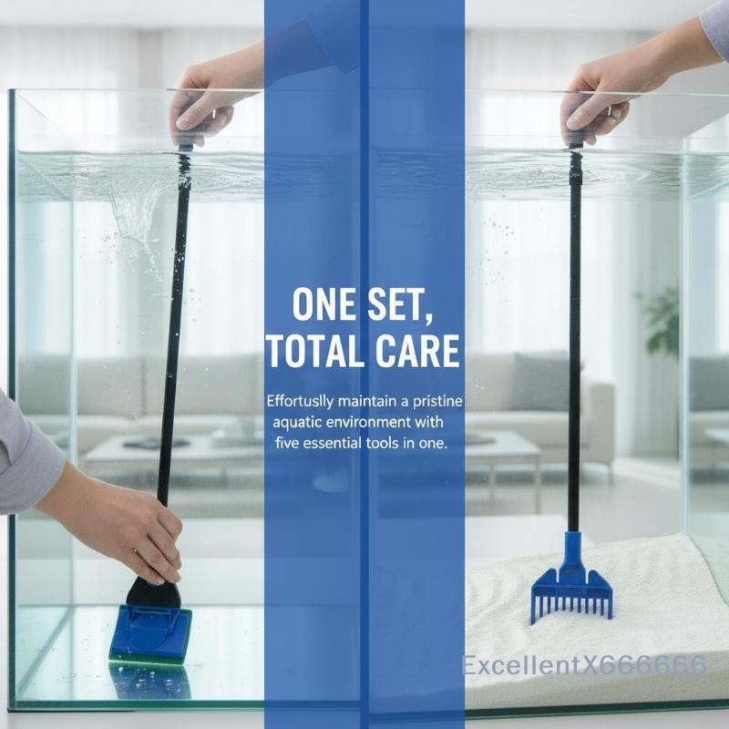 5 In 1 Fish Tank Cleaning Equi - Aquarium Fish Long recensie en prijs