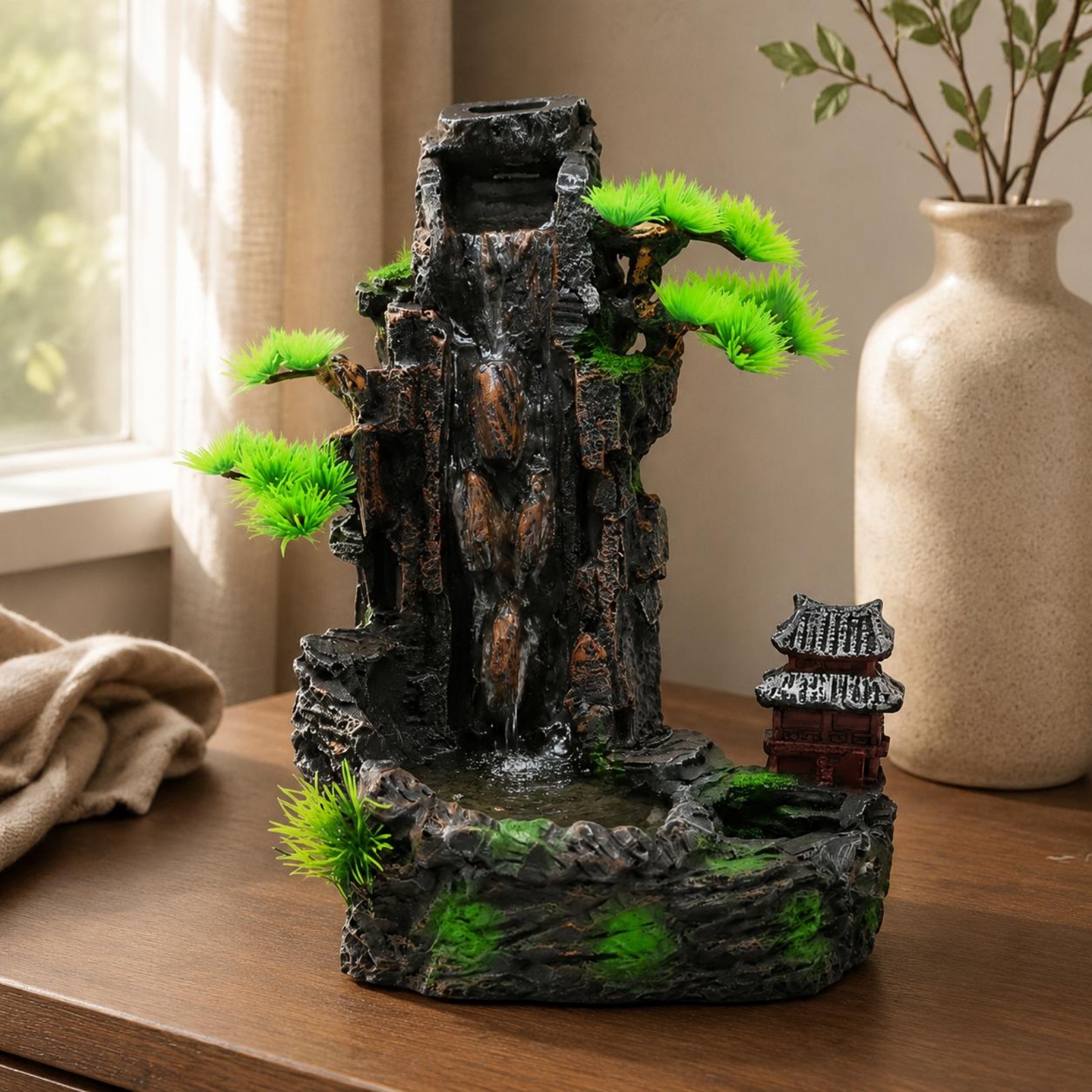 Resin Mountain Waterfall Ornam - Aquarium Fish Long recensie en prijs