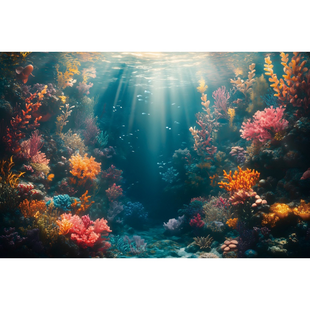 Underwater World Backdrop For  - Aquarium Fish World recensie en prijs