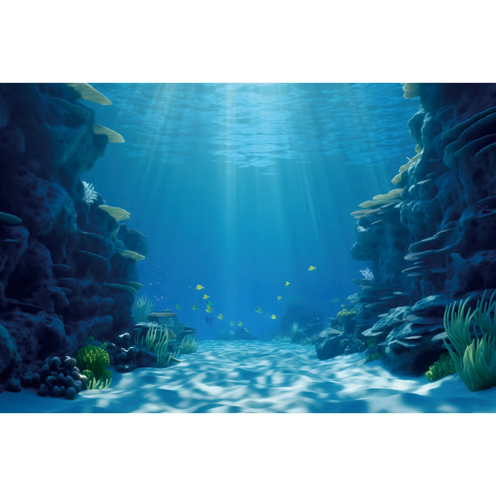 Underwater World Seabed Backdr - Aquarium Fish World recensie en prijs