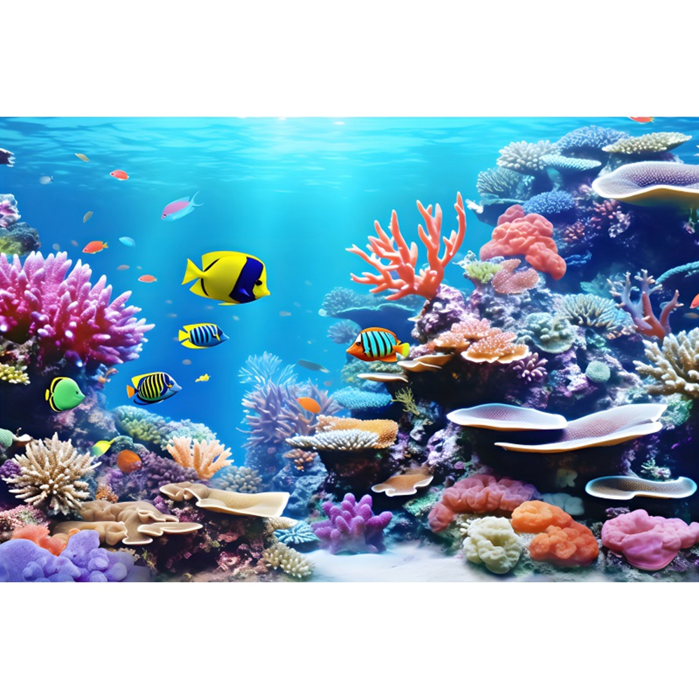Underwater World Seabed Backdr - Aquarium Fish World recensie en prijs