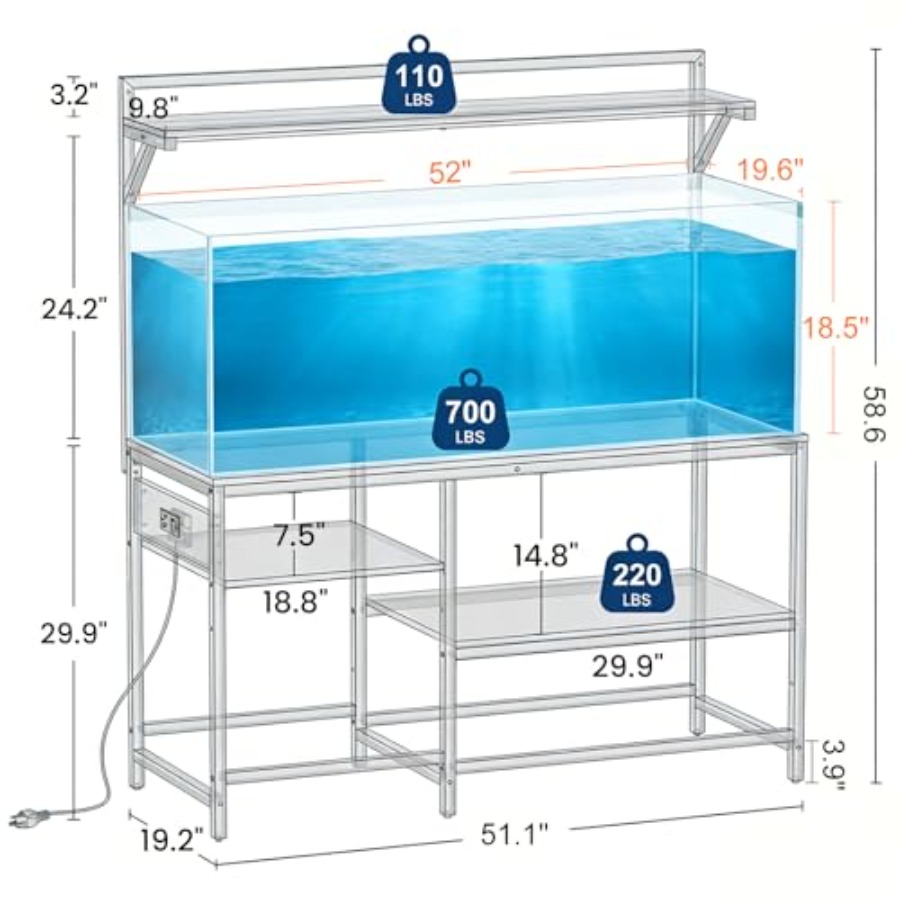 Fish Tank Stand, Aquarium Stan - Aquarium Fish Long recensie en prijs