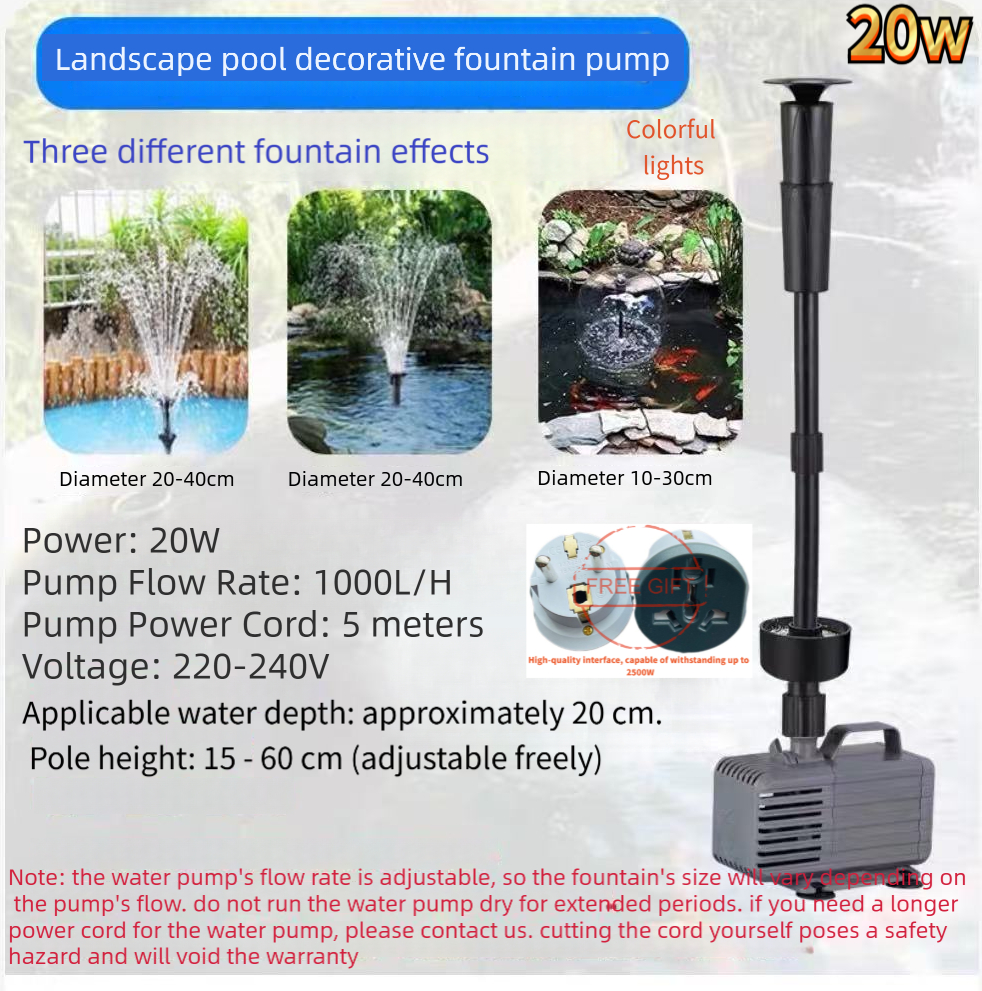 Fountain pump, water pump, lan - Fish Tank Filter recensie en prijs